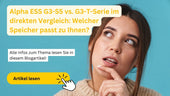 Titelgrafik: Alpha ESS G3-S5 vs. G3-T-Serie – welcher Speicher passt?