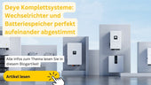 Deye Komplettsystem mit Wechselrichter und Batteriespeicher