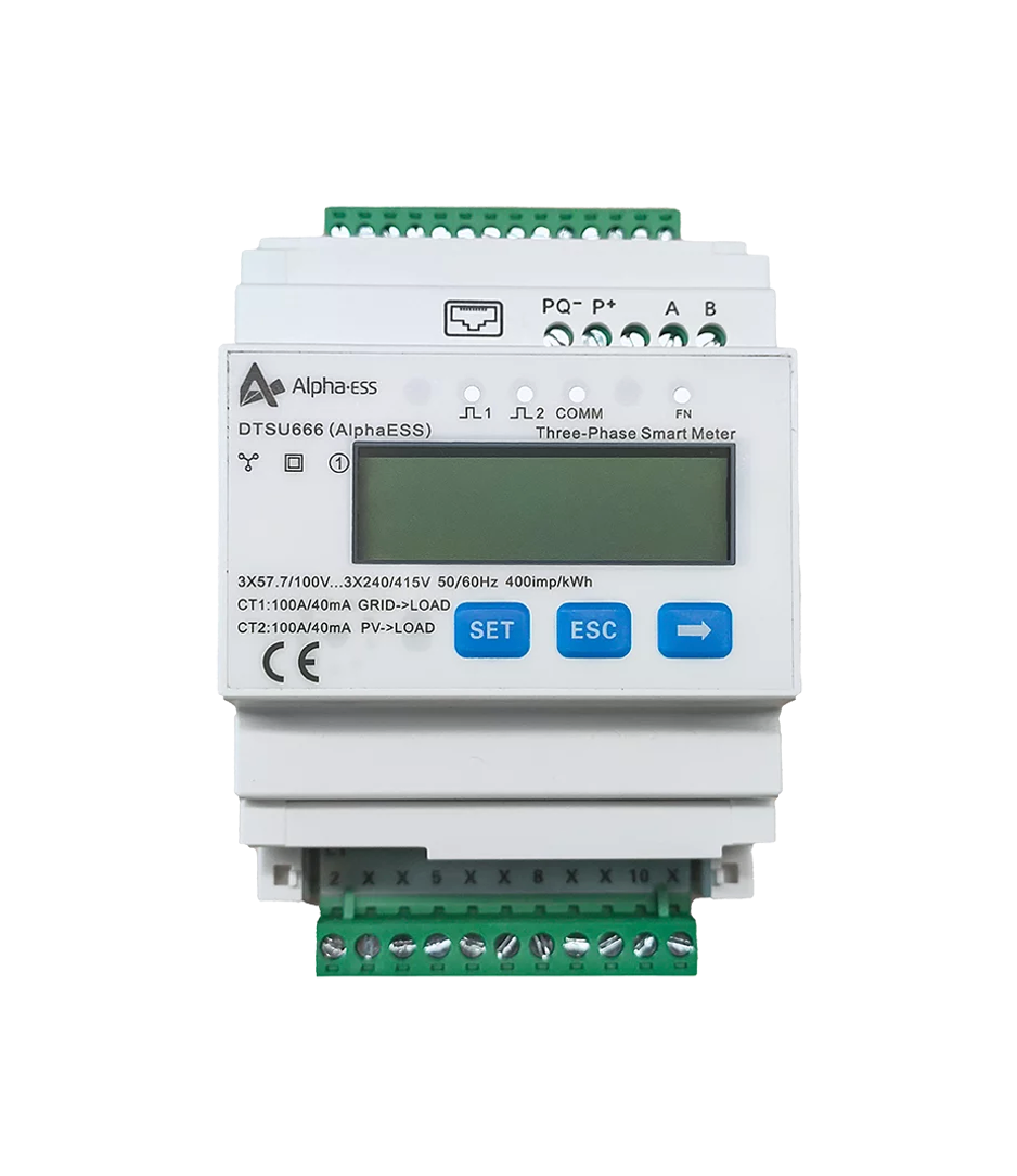 Alpha ESS Smart Meter, DTSU666 6CT, 100A, 3-phasig