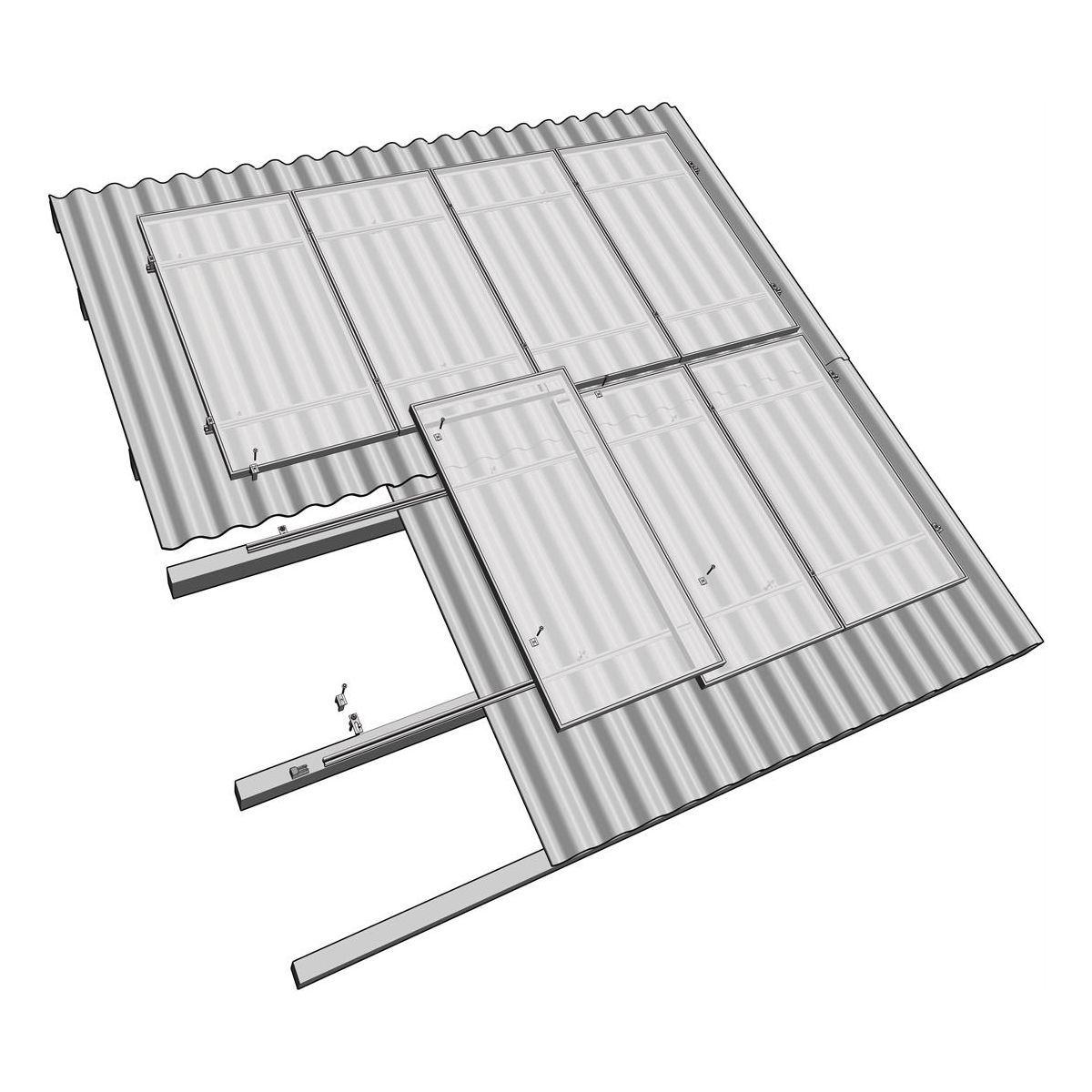 Esdec CFB Endklemme, für PV Unterkonstruktionen