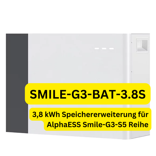 Alpha ESS Storion Batteriespeicher, 3,65 kWh Kapazität, SMILE-G3-BAT-3.8S