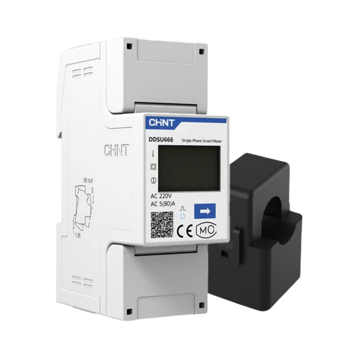 Bild von Hoymiles DDSU666 (100A) Smart Meter Einphasig - inkl. 1x 100A Stromwandler