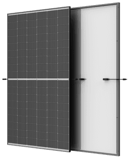 Bild von Trina Vertex S+ N-Type Dual Glass 500W - Triple-Cut 1500V Schwarzer Rahmen Solarpanel