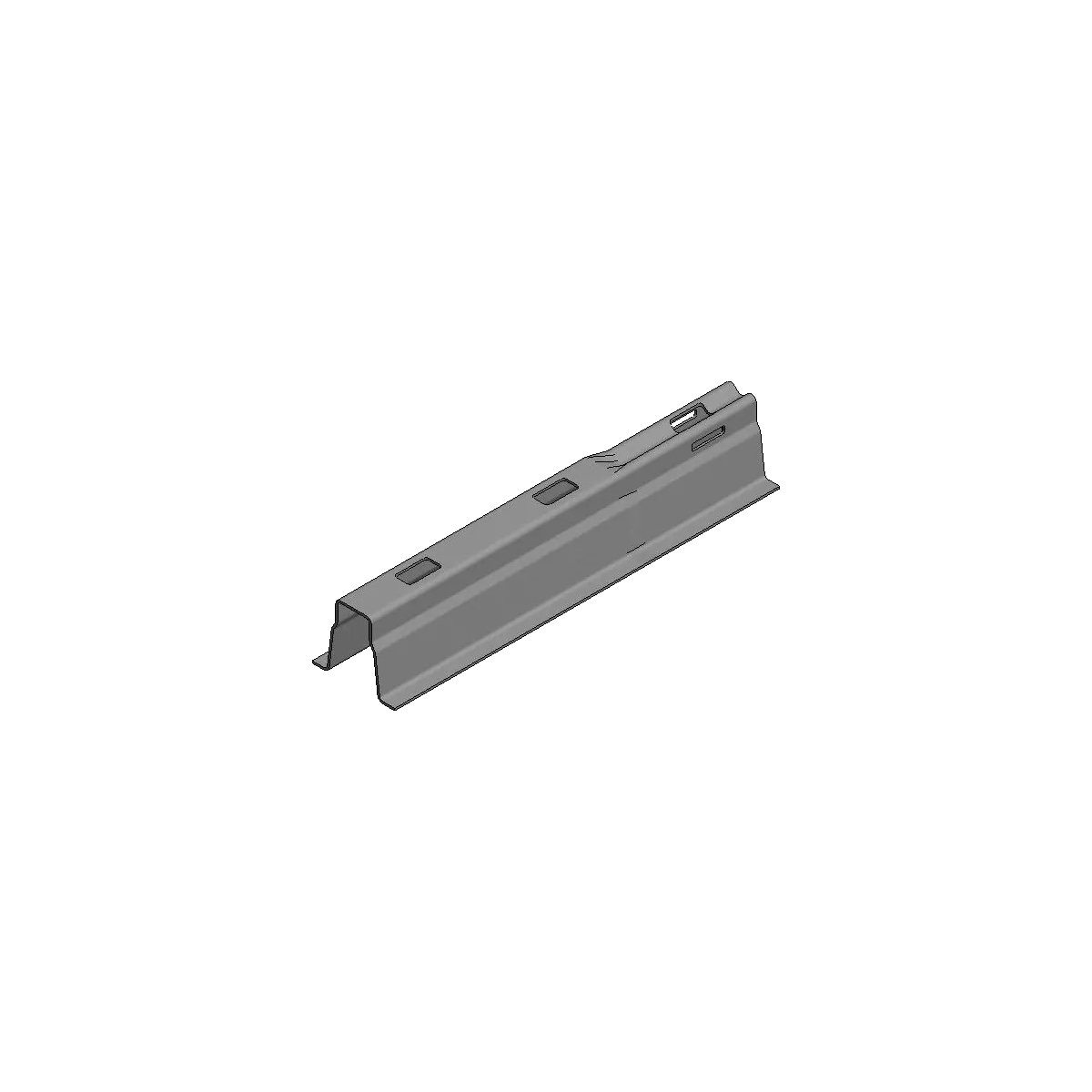 Van der Valk Dachträger - Verzinkte Unterkonstruktion inklusive Verbindungselement - L 2500x1.5 mm, 87 mm