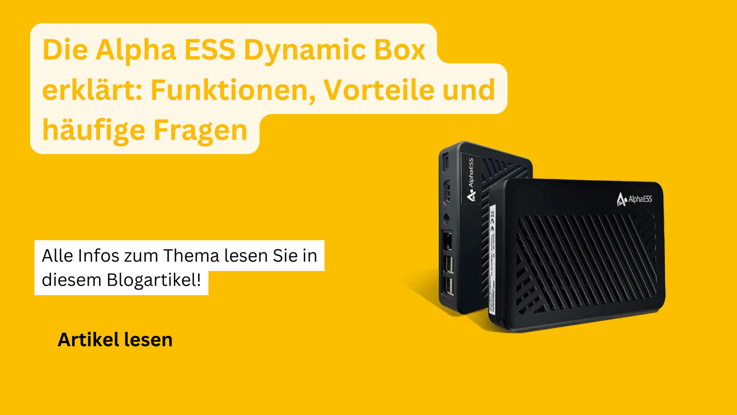 Alpha ESS Batteriespeicher Smile Hi5-10 mit 7,8 kWh – inselvolt