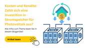 Stromspeicher für Photovoltaik: Kosten und Rendite – Eine Investition, die sich auszahlt?