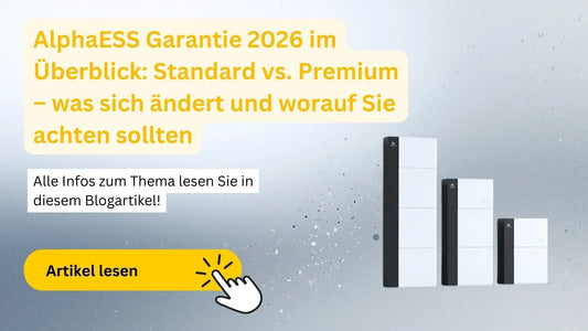 AlphaESS Garantie 2026 im Überblick: Standard vs. Premium – was sich ändert und worauf Sie achten sollten