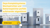 Deye Komplettsystem mit Wechselrichter und Batteriespeicher