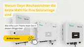Deye Wechselrichter für Solaranlagen – Titelbild zum Blogartikel
