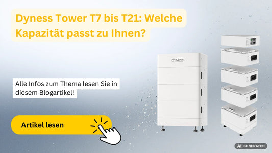 Dyness Tower Batteriespeicher als Komplettsystem und mit einzeln gestapelten Batteriemodulen