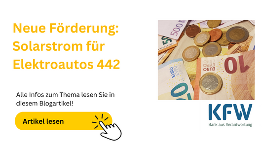 „Solarstrom für Elektroautos 442“: Große Zuschussförderung ab dem 26. September 2023