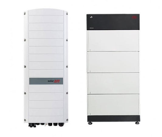 BYD + SolarEdge B-BOX LVS 8.0 (8 kWh) + SE8K-RWS STOREDGE HYBRID Lithium-Ionen-Energy Storage System skalierbar