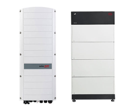 BYD + SolarEdge B-BOX LVS 12.0 (12 kWh) + SE7K-RWS STOREDGE HYBRID Lithium-Ionen-Energy Storage System skalierbar