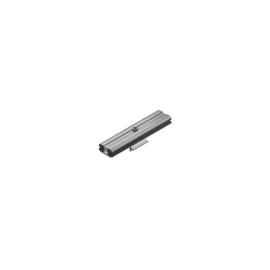 Van der Valk Glasklemme Mitte. L 200 mm. für Side++- und Trapezprofil. Alu. Für Moduldicken von 5 bis 8 mm geeignet.