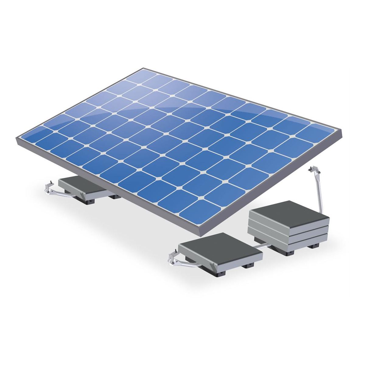 Van der Valk ValkBox 3 - Flachdach - Set für 1 Modul - 17° Neigung