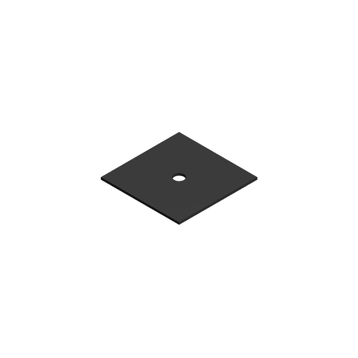 Van der Valk Gummiplättchen 40x40x1 mm für Trapezprofil