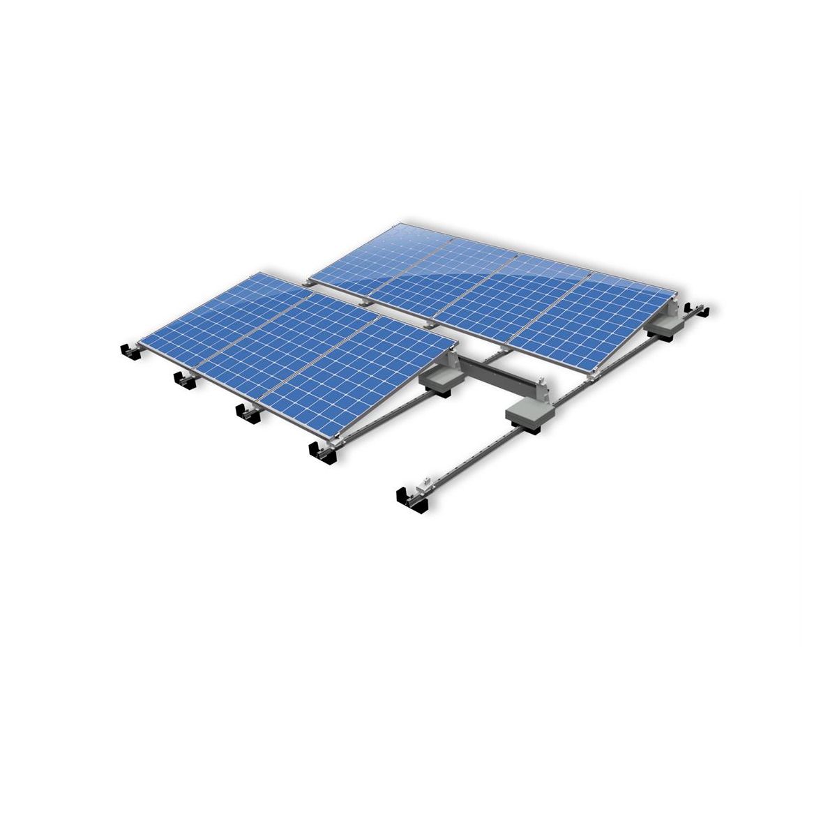 Van der Valk Hinterfuß ValkPro+ P10° Seite, Aluminium, Unterkonstruktion