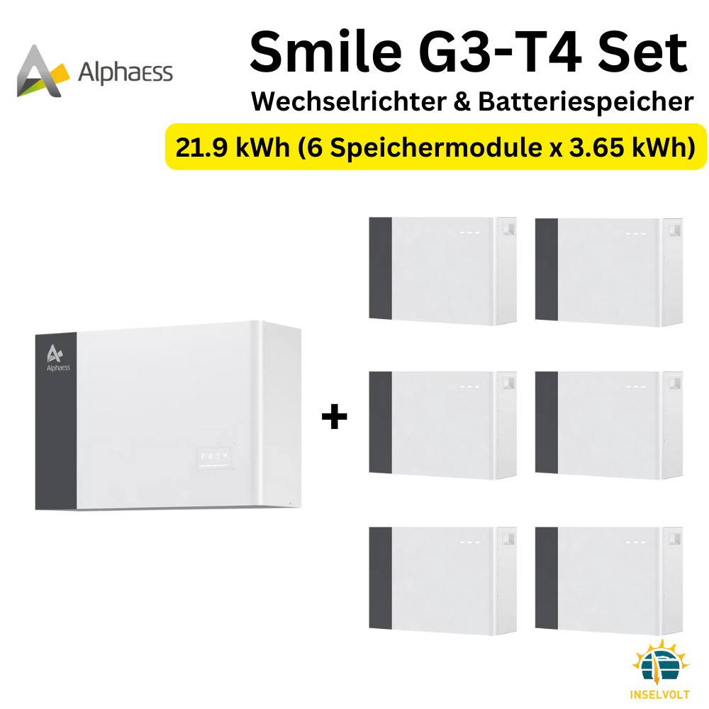 Alpha ESS Smile G3-T4 Wechselrichter und Batteriespeicher-Set