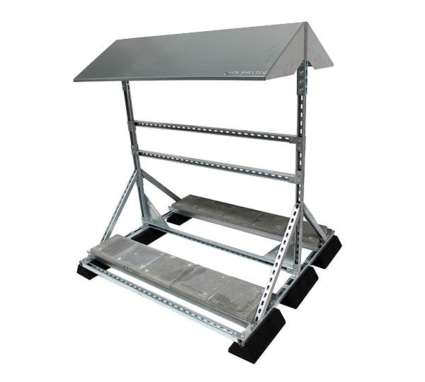 Bild von CONDUCT PVSHELTER HIGH ENERGY BACK2BACK BAUSATZ: STANDMONTAGEGESTELL MIT UeBERDACHUNG