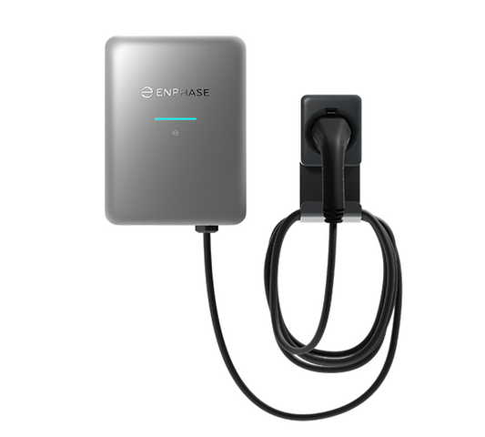 Bild von ENPHASE IQ EV-CHARGER 2, 7,4 - 22 KW MIT TYP 2 LADEKABEL, LAeNGE: 7,5 M, RFID