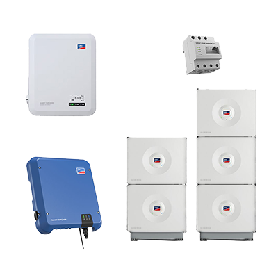 Bild von SMA HOME STORAGE 16.4 + STP 10.0 SE + STP 10.0 HV-SPEICHERSYSTEM, 16,4 KWH NUTZBAR, 3-PHASIG