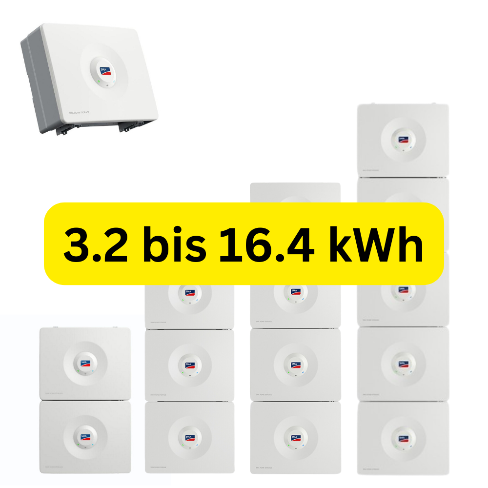 SMA Home Storage, Batteriespeicher für Photovoltaik-Anlagen, 3.2 bis 16.4 kWh