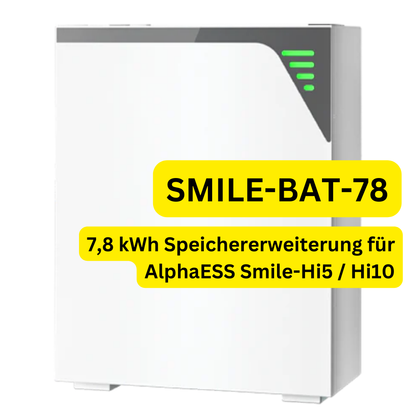 AlphaESS Batteriespeicher mit 7,8 kWh Kapazität, SMILE-BAT-8.2PH, Erweiterung von Alpha ESS Smile Hi5 / Hi10 Systemen (Reservierung)