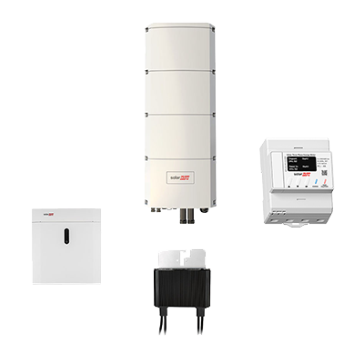 SolarEdge Set: Home Battery 4,6 kWh, Wechselrichter SE10K-RWB48BFN4, 24 Power Optimierer S440