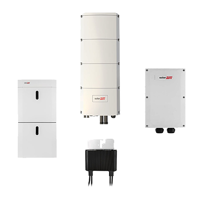 SolarEdge Set: Home Battery 9,2 kWh, Wechselrichter SE10K-RWB48BFN4, 24 Power Optimierer S440