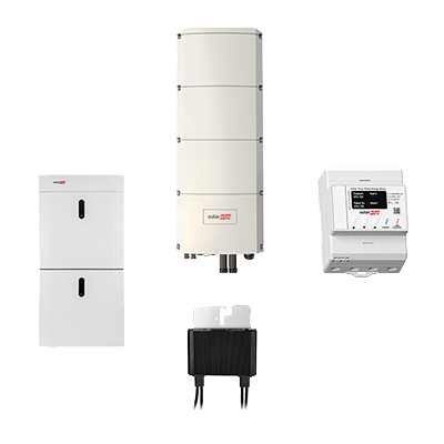 SolarEdge Set: Home Battery 4,6 kWh, Wechselrichter SE10K-RWB48BFN4, 24 Power Optimierer S440