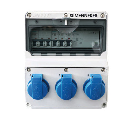 Bild von Varta NOTSTROMBOX ELEMENT BACKUP VARTA Notstrombox zur sicheren Versorgung von Geraeten im Notstrombetrieb AMAXX Steckdosen-Kombination Systemdaten: Umweltkategorie: Innenraeume Schutzklasse: IP44 Leitungsschutzschalter: 6 A Typ B Fehlerstromschutzschalter: Typ B I 30 mA Ausgangsspannung: 230V~ Ausgangsfrequenz: 50 Hz Steckdosen: 3x Schuko Kompatibilitaet: VARTA element backup S5