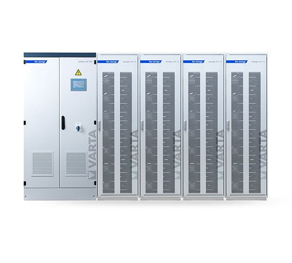 Bild von Varta VARTA FLEX STORAGE E 120/300, GEWERBESPEICHER 270 KWH NUTZBAR, 120KW WR, INKL. INBETRIEBNAHME