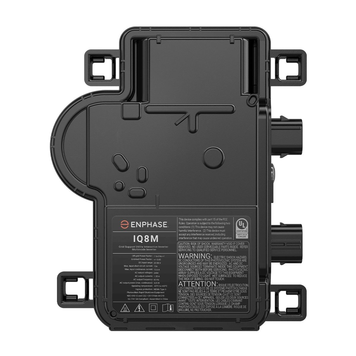 Enphase IQ8-HC Micro Wechselrichter, 560W, 14A, 384va, 380W, 29,5/45 MPP -Spannung, max. 27 Mikroverstärker pro 20A-Schaltung