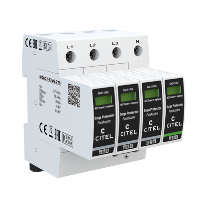 Bild von Citel DAC1-13VGS-31-275 - AC-Überspannungsschutz - 3-Phasen+N