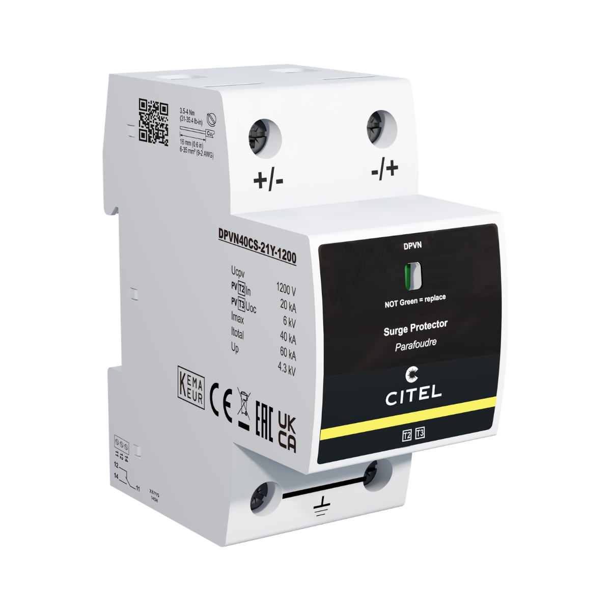 Bild von Citel DPVN40CS PV-Überspannungsschutz - Typ 2+3 - 1200Vdc