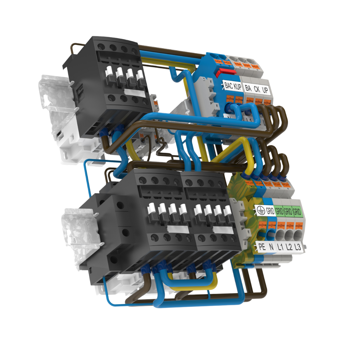Bild von SMA Backup 4P Kit - Zaehlerschrankmontage (Hutschiene) - 63A - Fuer Zaehlerschrank Tripower Hybrid X
