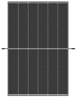Bild von Trina Vertex S+ N-Type Dual Glass 450W - Triple-Cut 1500V (schwarzer Rahmen)