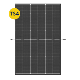 Bild von Trina Vertex S+ N-Type Dual Glass 455W - Triple-Cut 1500V Schwarzer Rahmen Solarpanel TS4