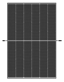 Bild von Trina Vertex S+ N-Type Dual Glass 455W - Triple-Cut 1500V (schwarzer Rahmen)