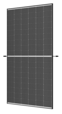Bild von Trina Vertex S+ N-Type Dual Glass 500W - Triple-Cut 1500V Schwarzer Rahmen Solarpanel