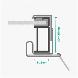 Bild von Van der Valk BirdBlocker clips 11x35x8-13 - 50 Geraete