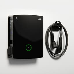 Bild von Wallbox ABL eM4 (22 kW / Twin / RCBO / Shutter / Controller / Standard / Schwarz)