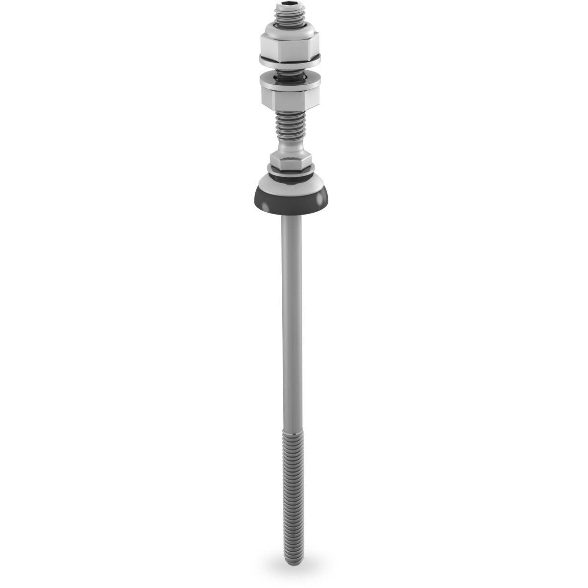 K2 Solarbefestiger mit Faserzement Dichtung 8x115/70 für Stahl Unterkonstruktion