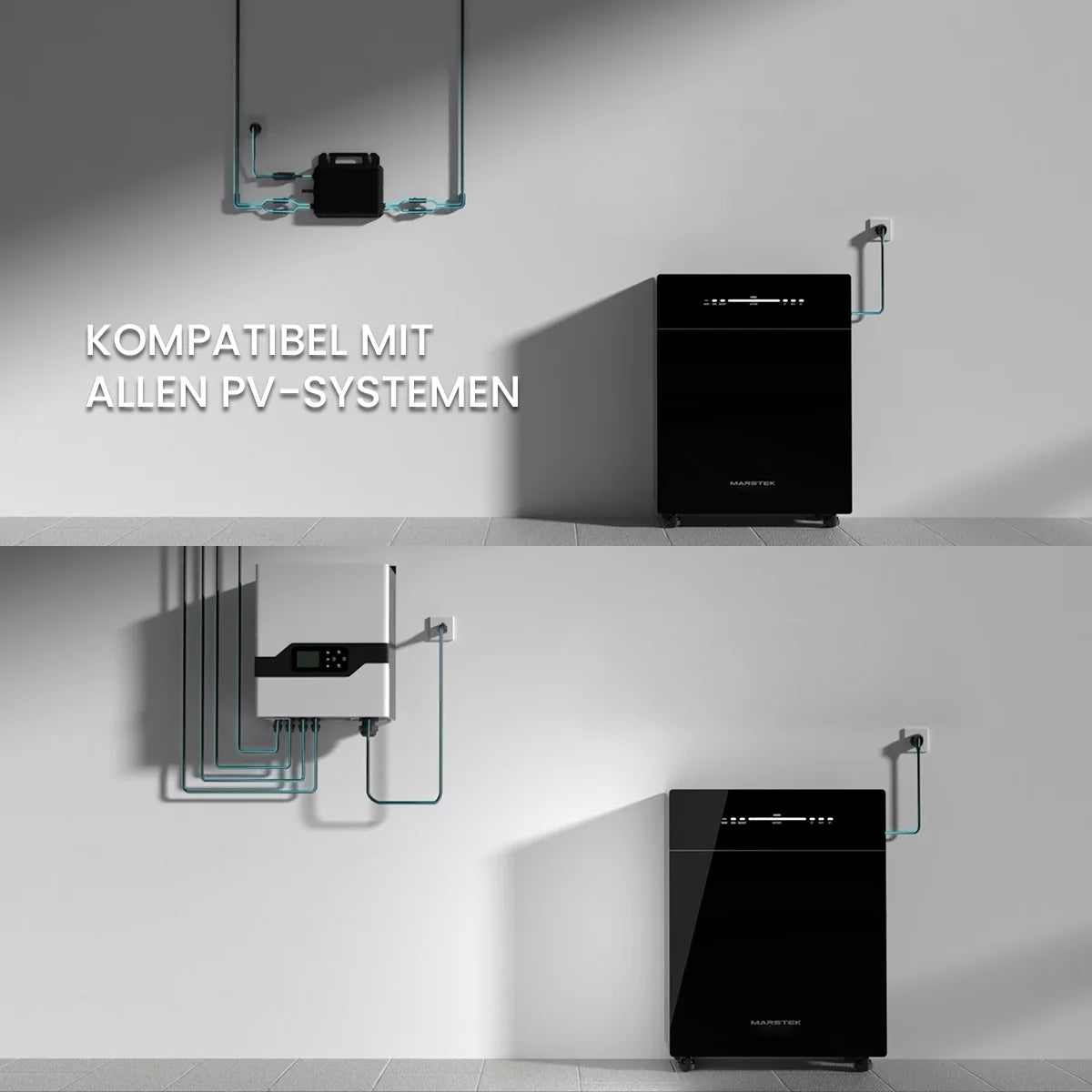Marstek Venus-E 5,12 kWh Solarspeicher, neueste Version 2 – All-in-One für Balkonkraftwerke (AC-gekoppelt)