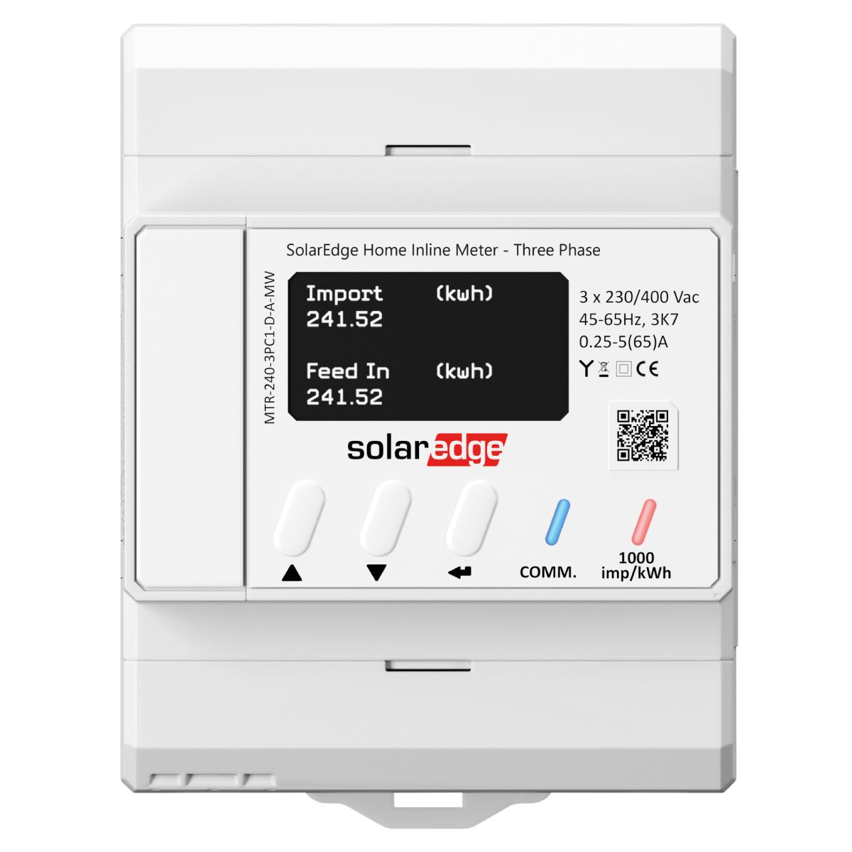 Inline Energy Meter with Energy Net, 1PH/3PH 230/400V, 65A